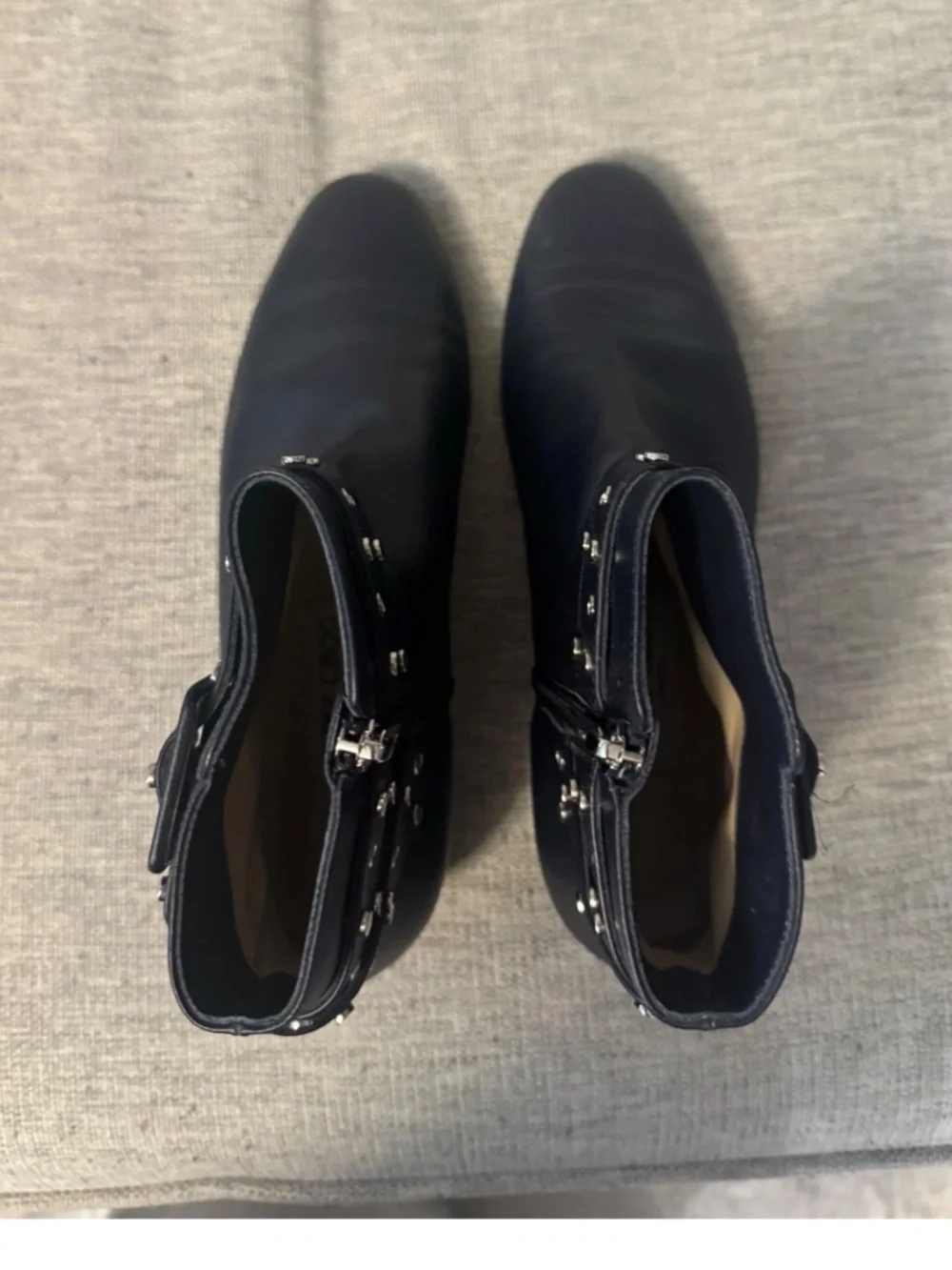 Jimmy Choo Navy Blue Ankle Boots Booties Women's